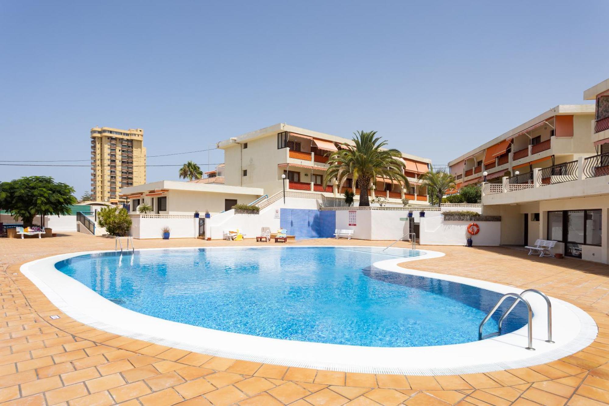Frontline Playa Las Vistas With Pool, Parking, Sea Los Cristianos  Buitenkant foto