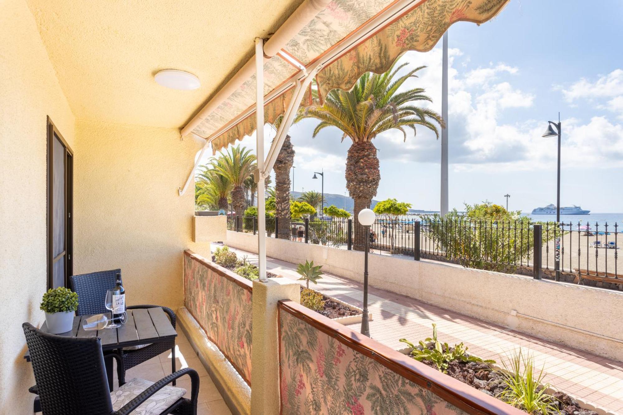 Frontline Playa Las Vistas With Pool, Parking, Sea Los Cristianos  Buitenkant foto
